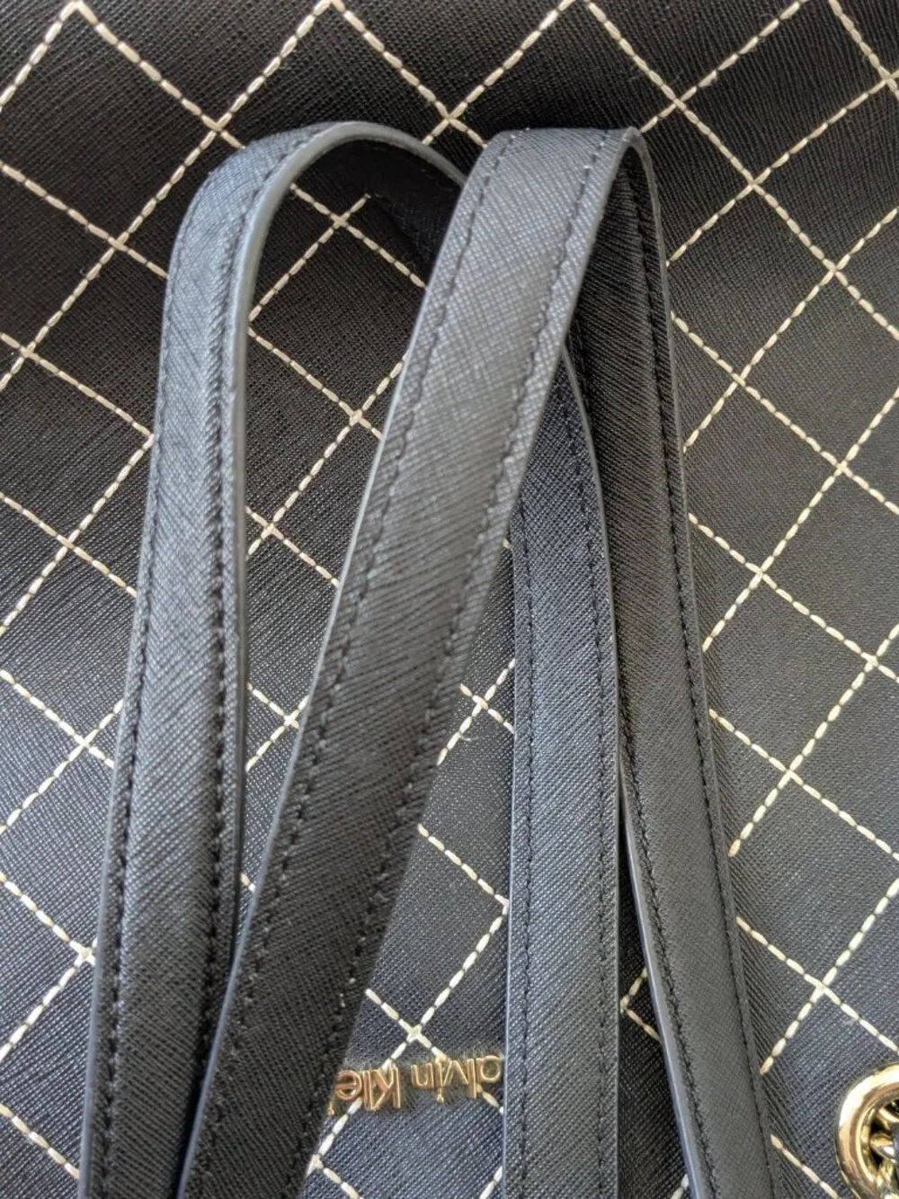 Calvin Klein Women's Shoulder Bag Purse Black / White
